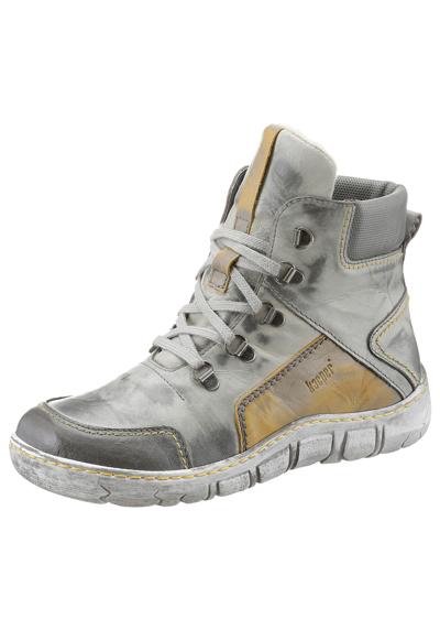 Зимние ботинки с модной альпинистской шнуровкой.