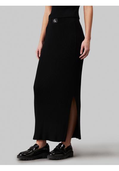 Юбка из трикотажа с нашивкой-логотипом WOVEN LABEL SWEATER SKIRT