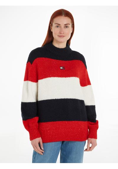Вязаный свитер с нашивкой-логотипом