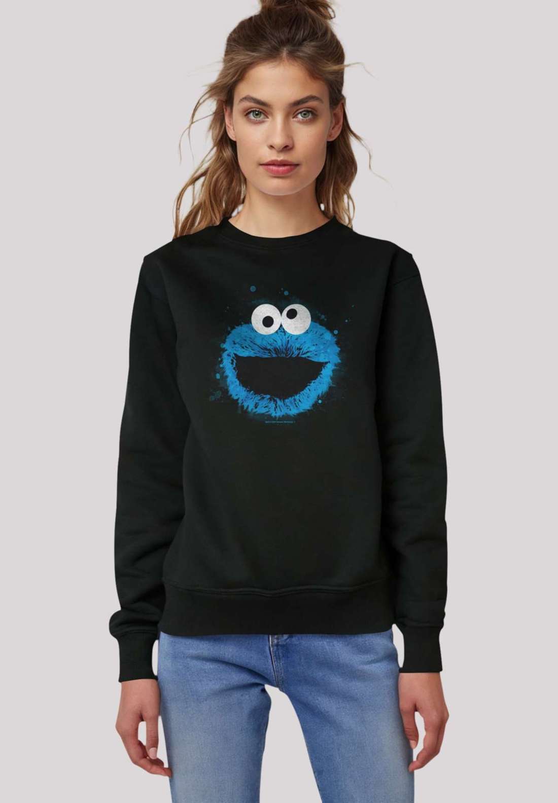 толстовка Sesamstraße Cookie Monster Watercolor