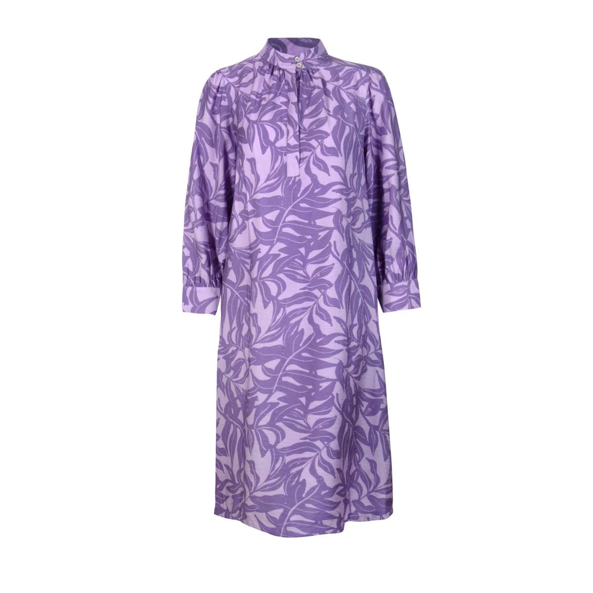 Платье-блузка с тропическим принтом