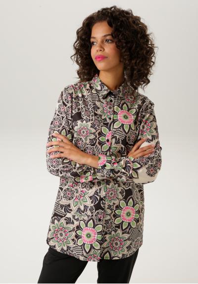 Блузка-рубашка с сенсационным цветочным принтом мандалы - НОВАЯ КОЛЛЕКЦИЯ
