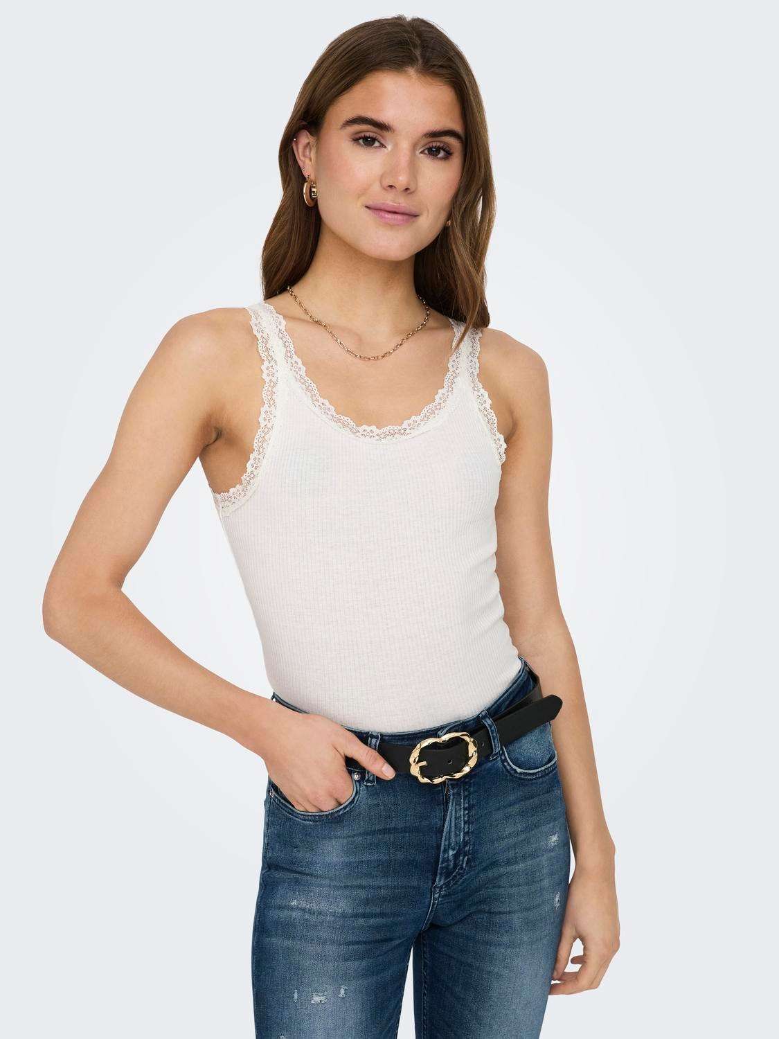 Майка ONLSHARAI LACE TANK TOP JRS NOOS