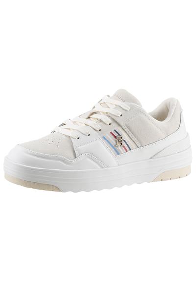 Кроссовки на платформе с полосками по бокам SUEDE STRIPES BASKET LO