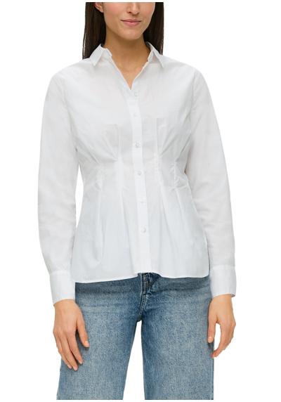 Блузка-рубашка с корректирующим кроем на талии
