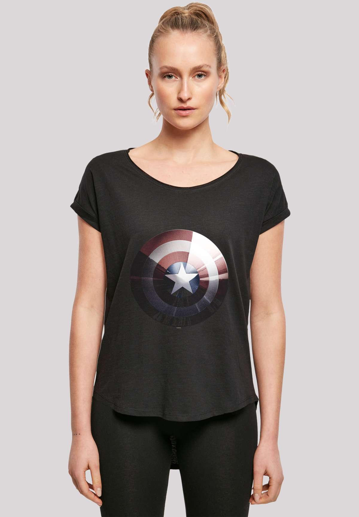 футболка »Marvel Captain America Shield Shiny`«