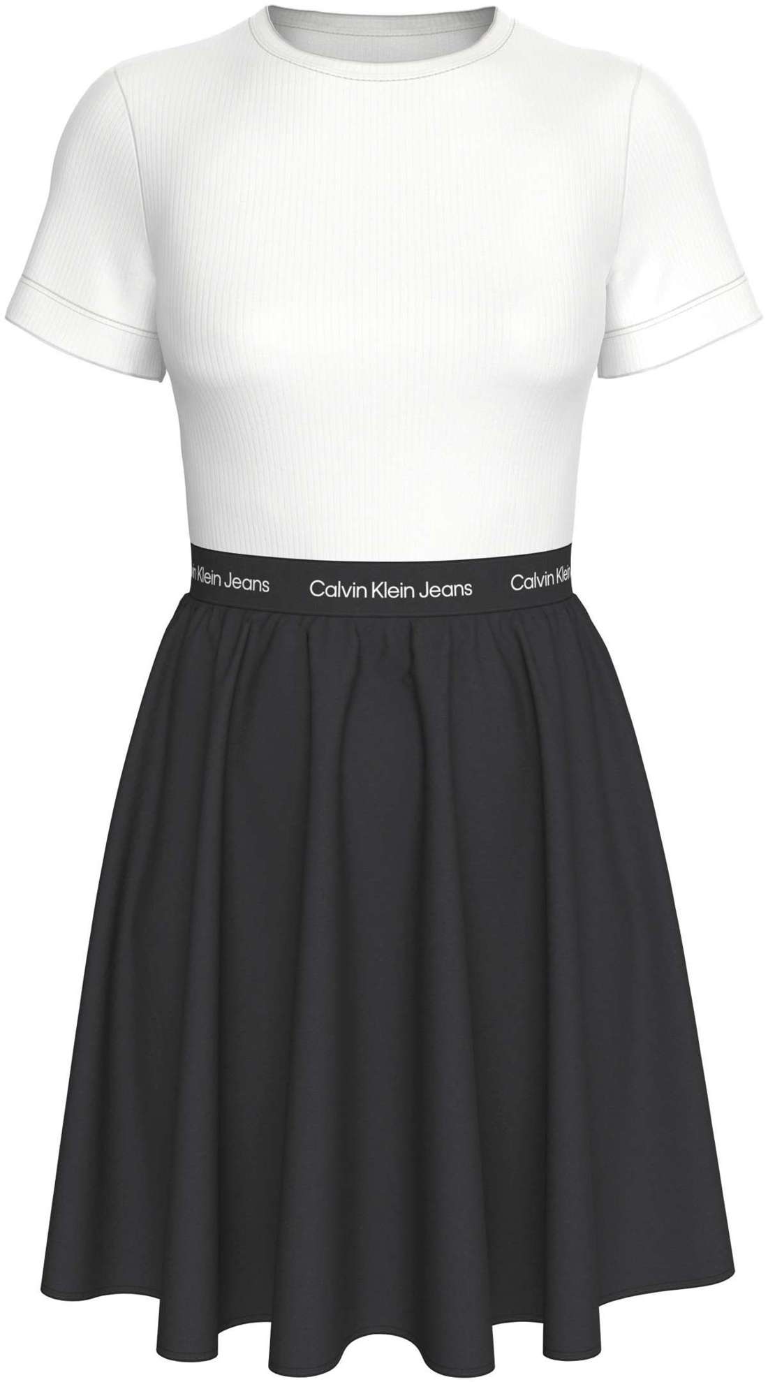 Платье-блузка с надписью-логотипом LOGO ELASTIC SHORT SLEEVE DRESS