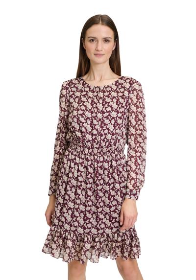 Шифоновое платье Chiffonkleid mit Rüschen
