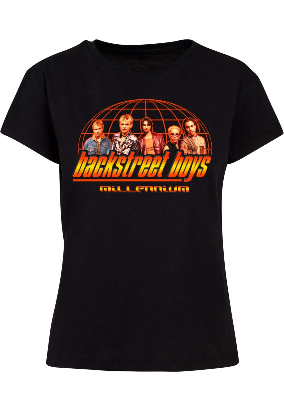 футболка »Damen Ladies Backstreet Boys - Millenium Globe Box Tee«