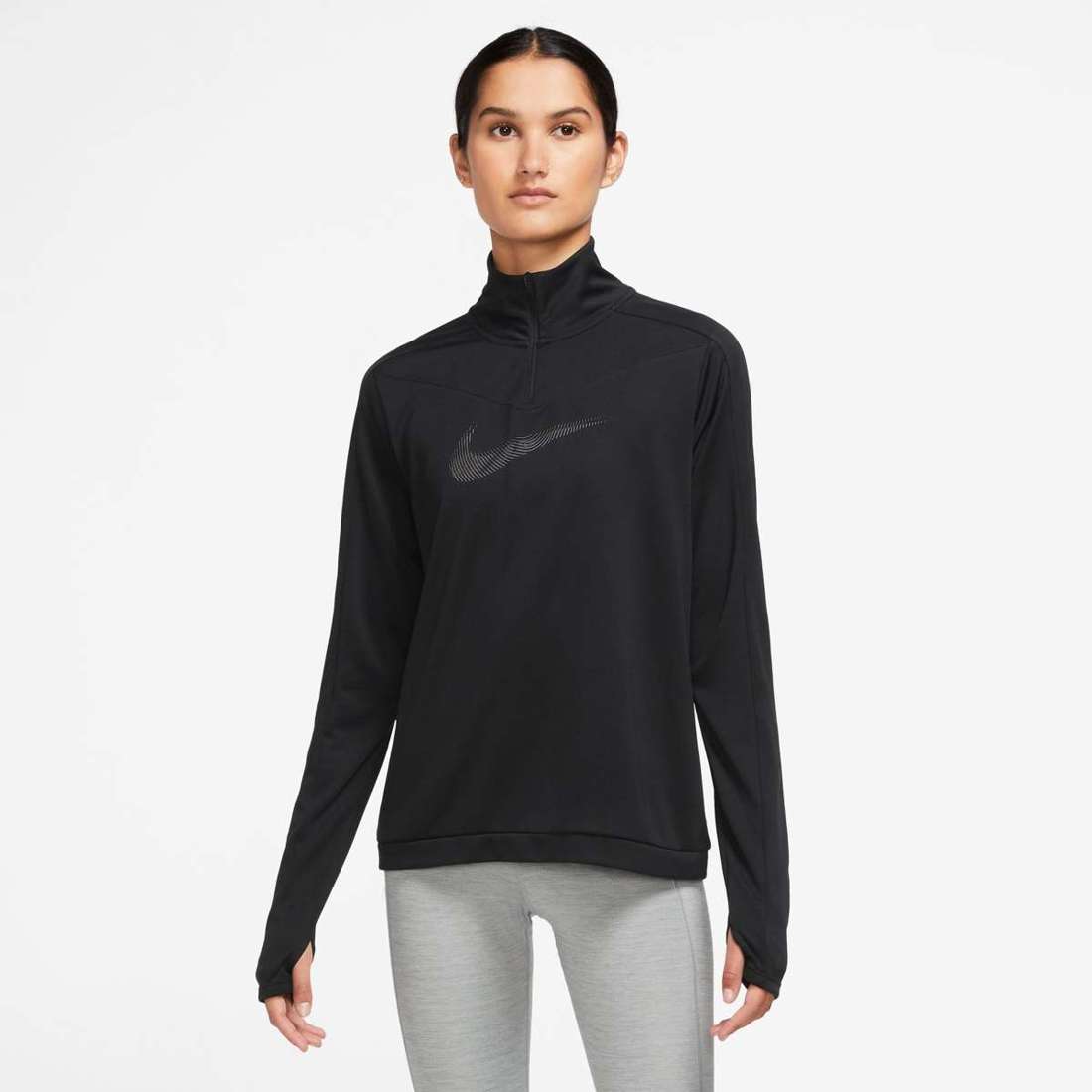 Беговая рубашка DRI-FIT SWOOSH WOMEN`S 1/-ZIP RUNNING TOP