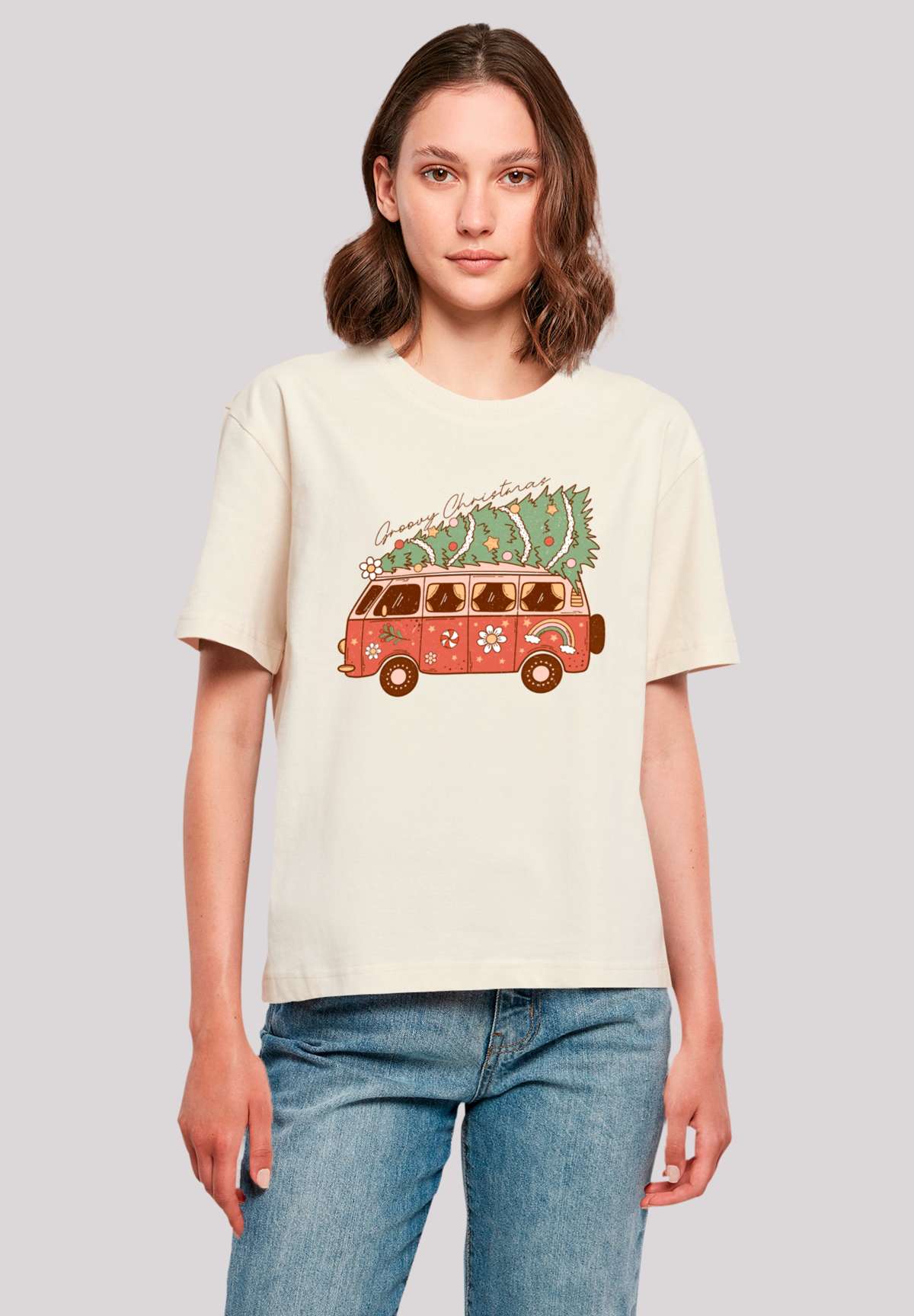 футболка »Groovy Weihnachten Camper Van«