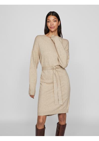 Трикотажное платье VIRIL O-NECK L/S BELT KNIT DRESS - NOOS
