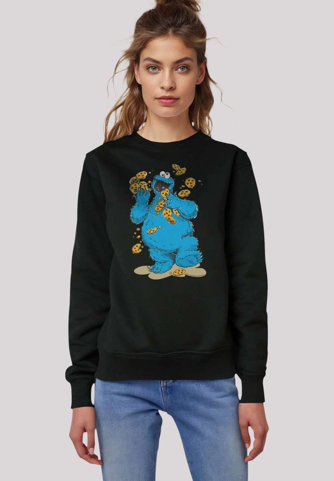 толстовка Sesamstraße Cookie Monster Cookies Everywere