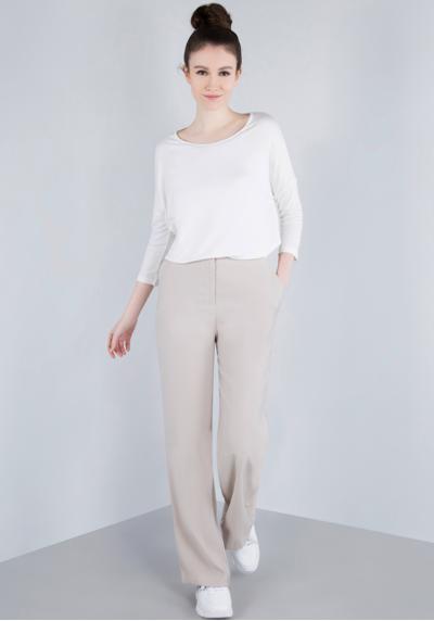 Плиссированные брюки Lässige weite Hose mit gummibund am Rücken