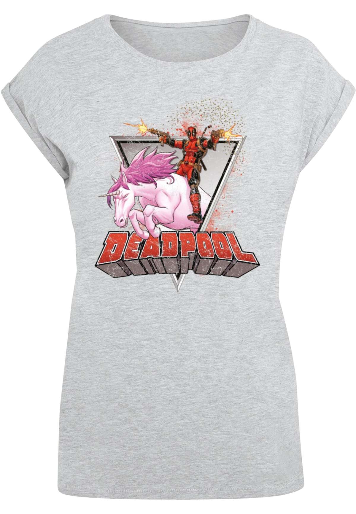 футболка Damen Ladies Deadpool - Rides a Unicorn T-Shirt