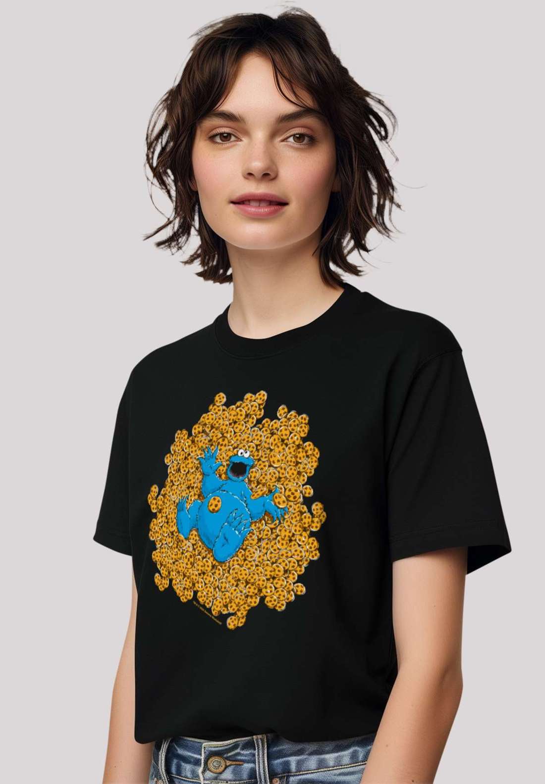 футболка Sesamstraße Cookie Monster Coockie Bad