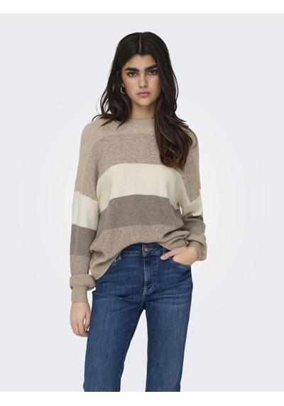 Вязаный свитер »ONLATIA L/S STRIPE PULLOVER KNT NOOS«