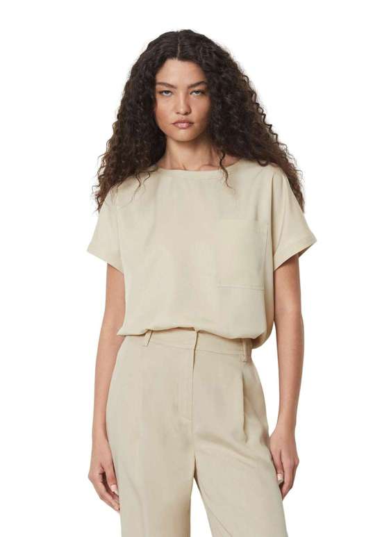 Блузка с короткими рукавами aus TENCEL™ Lyocell