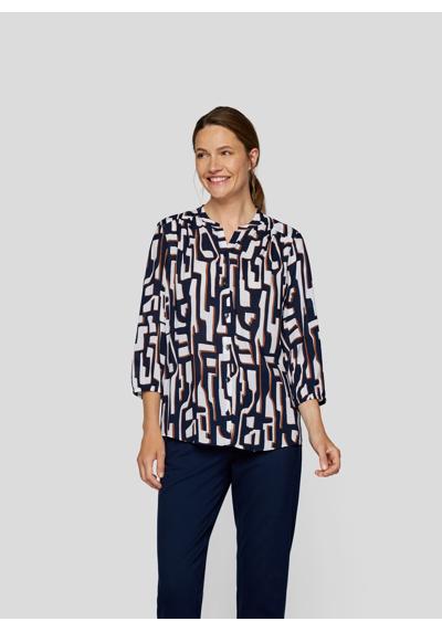 Классическая блузка Stilvolle geometrische Bluse für moderne Eleganz
