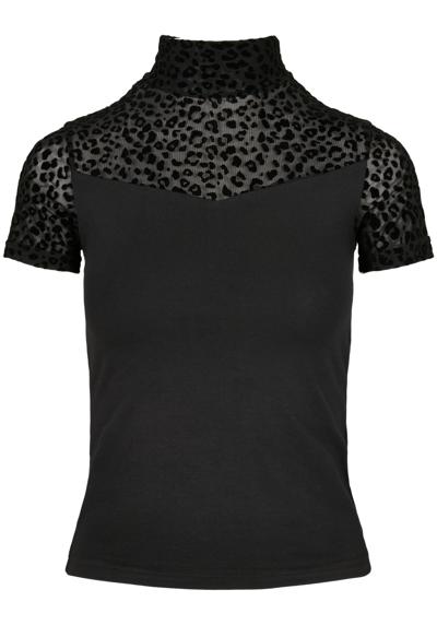 футболка »Urban Classics Damen Ladies Flock Lace Turtleneck Tee«