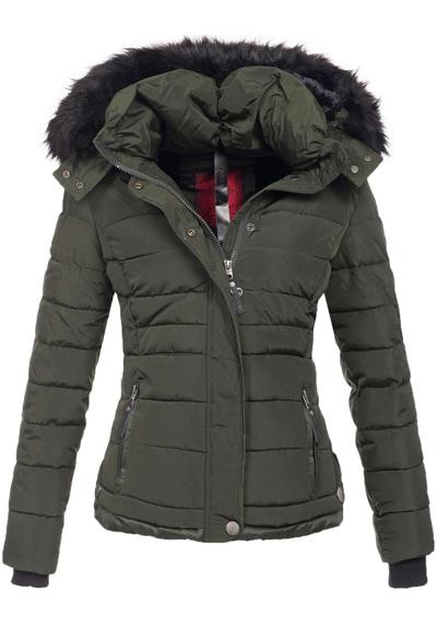 Стеганая куртка, качественная зимняя куртка со съемным капюшоном.