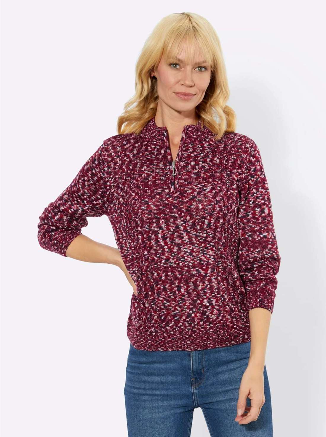 Свитер с воротником-стойкой Pullover