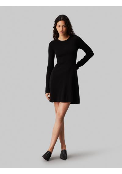 Платье-свитшот с вышивкой логотипа CK INTARSIA SWEATER DRESS