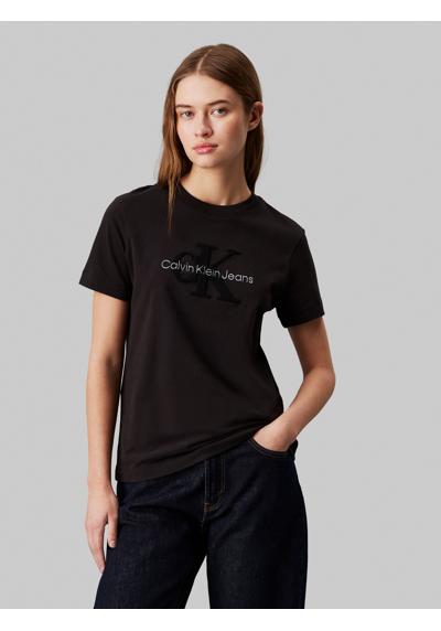 Футболка с вышивкой логотипа CHENILLE MONOLOGO REGULAR TEE