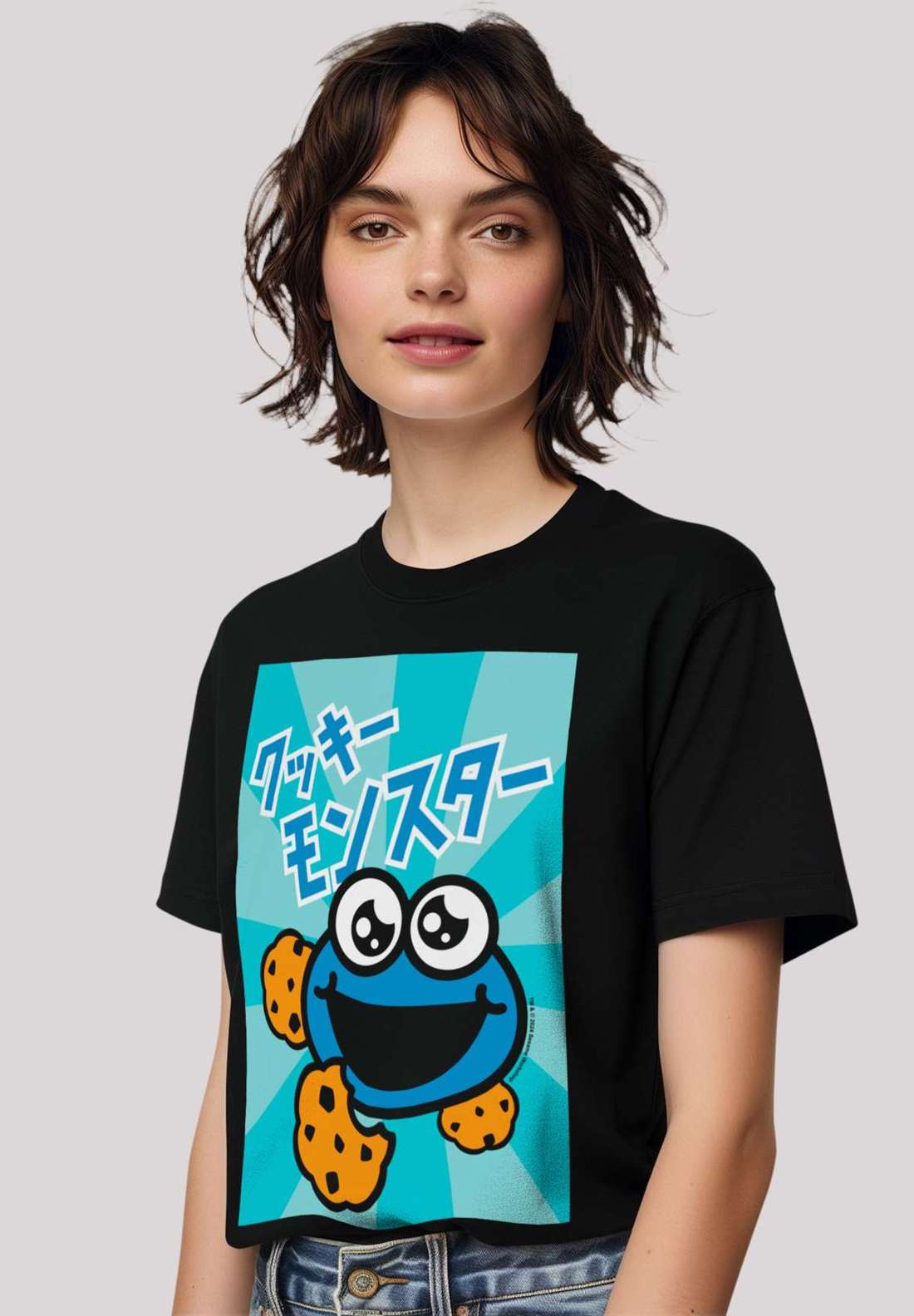 футболка Sesamstraße Cookie Monster Anime