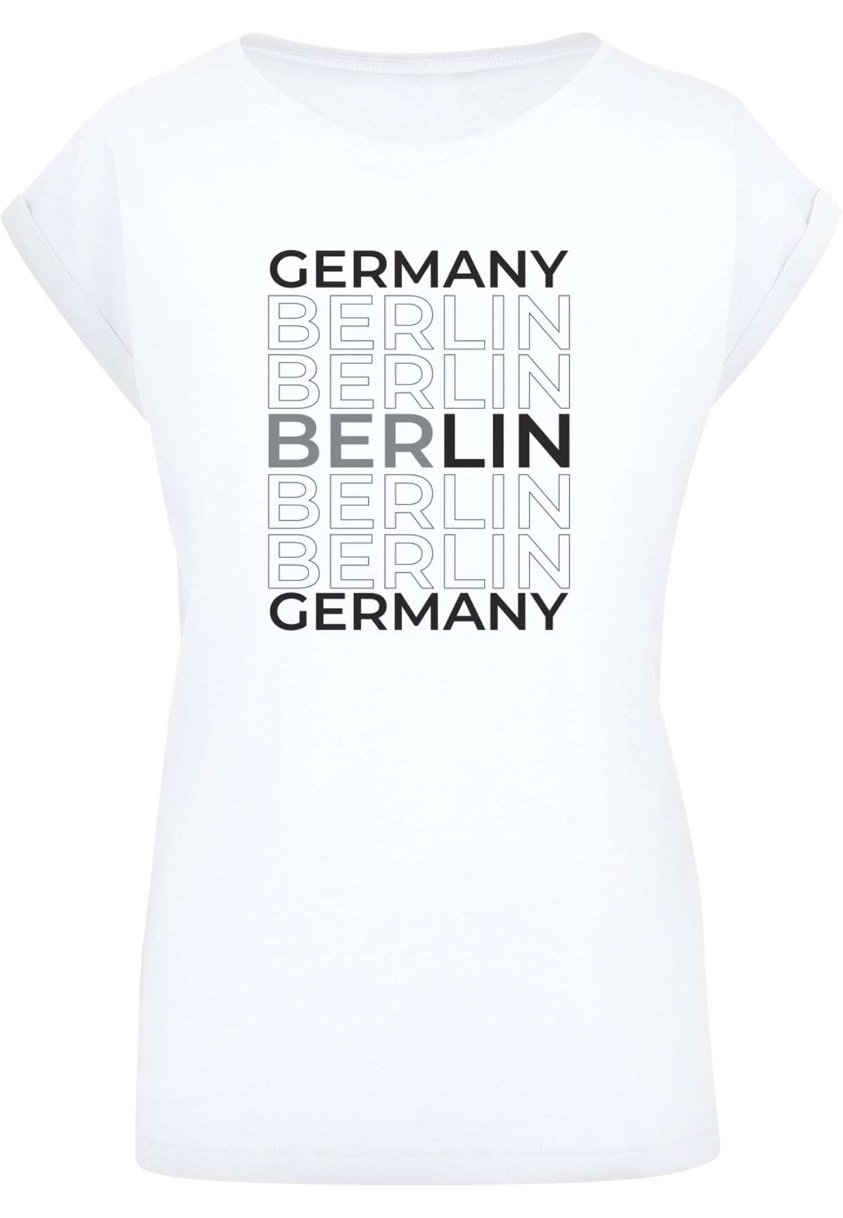 футболка Damen Ladies Berlin Extended Shoulder Tee