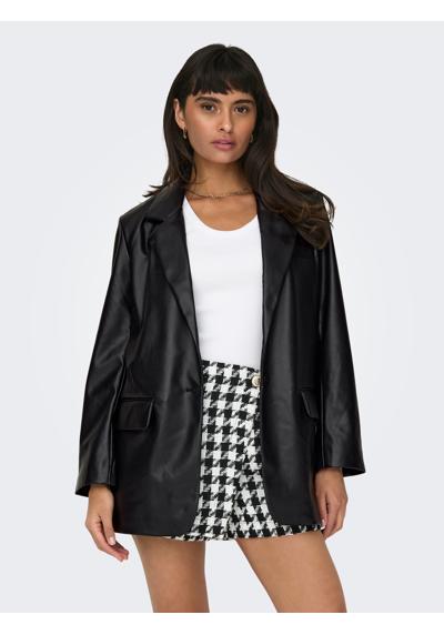 Блейзер из искусственной кожи ONLLANA L/S OVS FAUX LEA BLAZER TLR NOOS