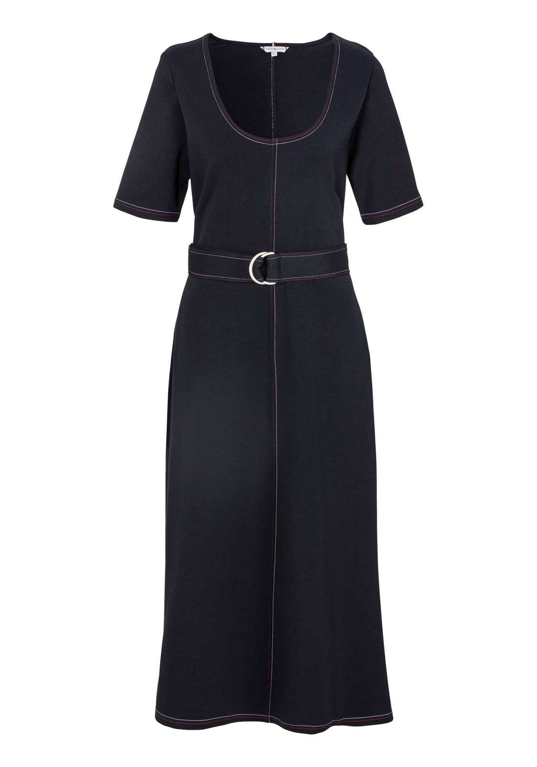 Платье-блузка CRV SCP NK BELT MIDI DRS 1/2SLV