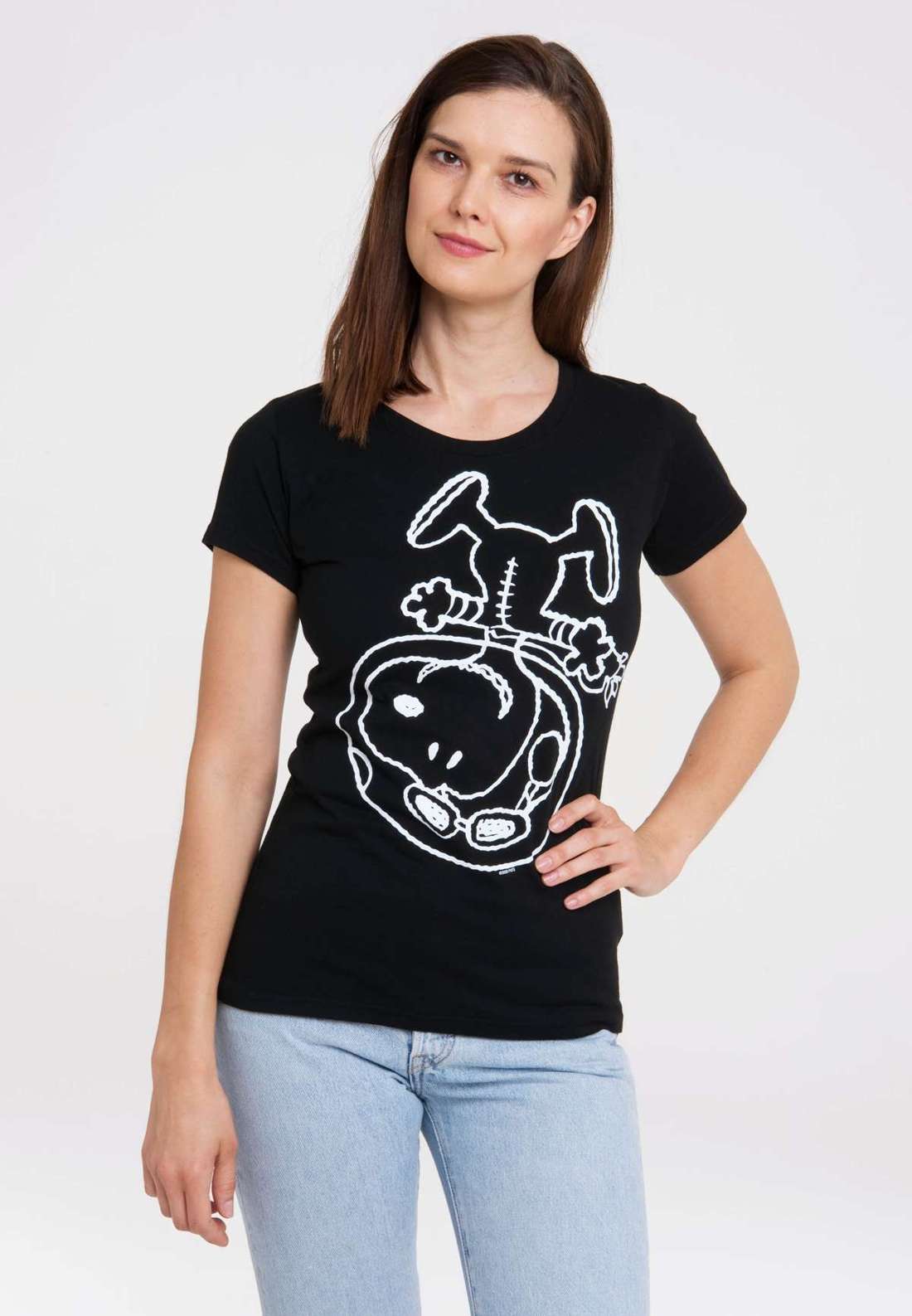 Футболка с лицензионным оригинальным дизайном Snoopy - Astronaut