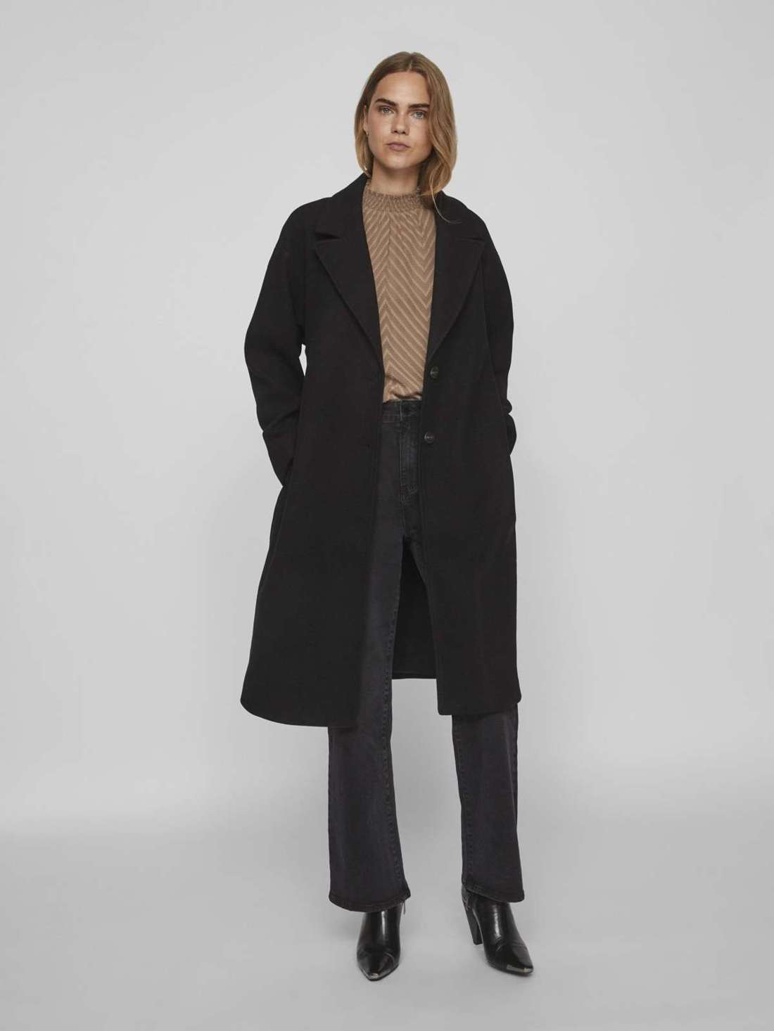 Длинное пальто VIPOKO LONG COAT-NOOS