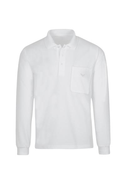 рубашка поло TRIGEMA Langarm Poloshirt aus Baumwolle