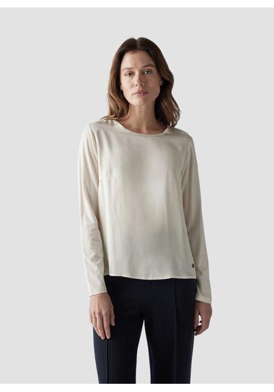 Блузка-рубашка Glänzendes Langarmshirt