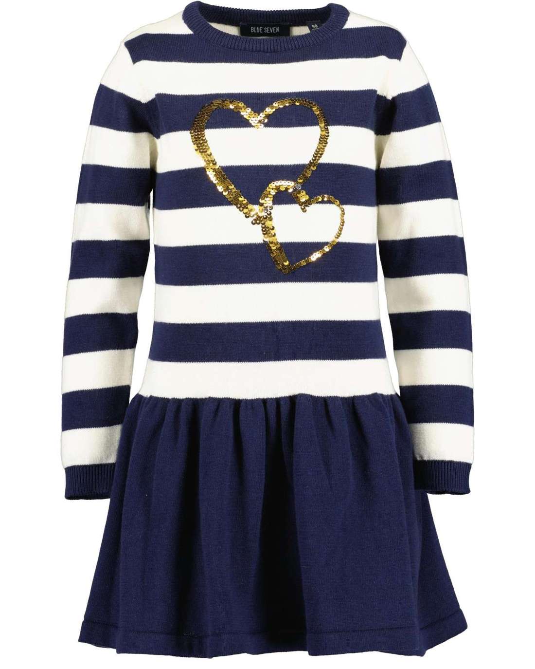 Трикотажное платье Mädchen Strickkleid HEARTS