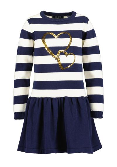 Трикотажное платье Mädchen Strickkleid HEARTS