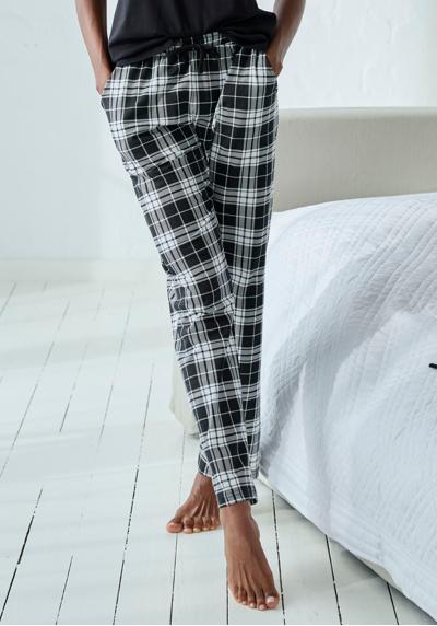 Пижамные штаны (1 шт.) с черно-белым принтом