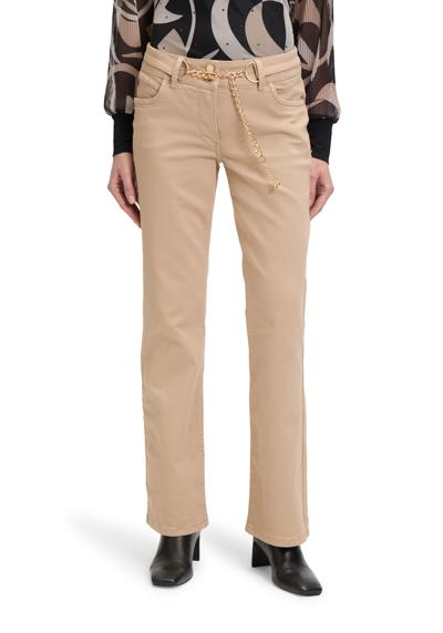 Широкие джинсы Flared Cut-Jeans mit Gürtel