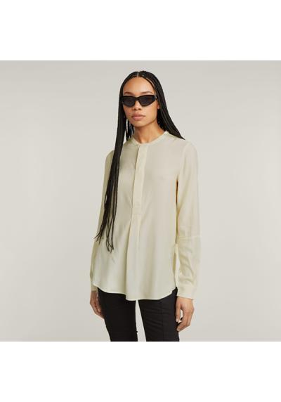 Блузка с длинными рукавами и планкой на потайных пуговицах. Half Placket Top ls wmn