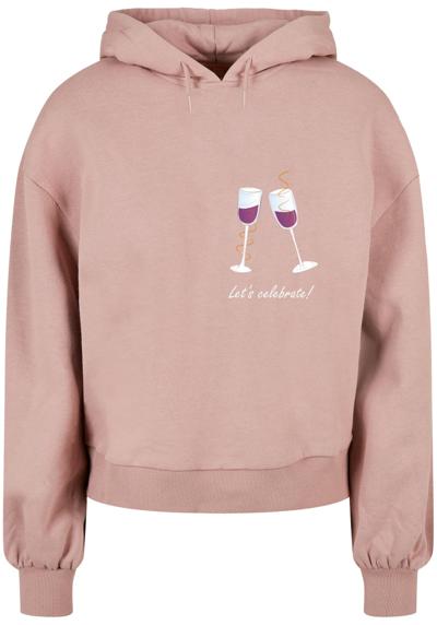 Толстовка с капюшоном Damen Ladies Let´s celebrate Organic Oversized Hoody