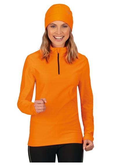 толстовка TRIGEMA Langärmeliges Sportshirt mit Reißverschluss