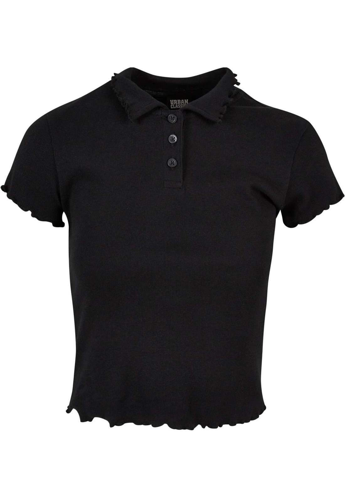 футболка Urban Classics Damen Ladies Rib Polo Tee
