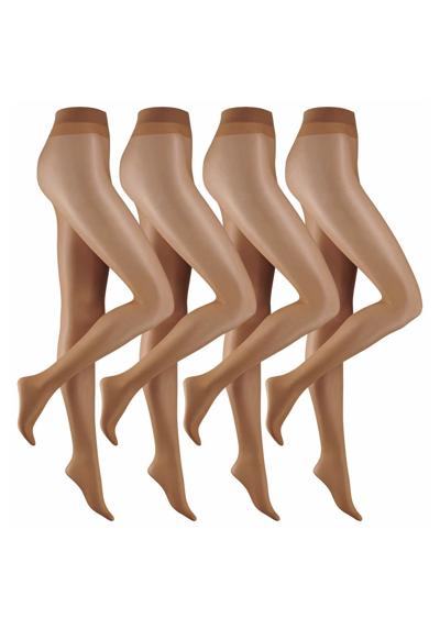 Прозрачные колготки Strumpfhose 4er Vorteilspack 20 DEN Bequeme und Reißfeste