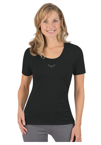 футболка TRIGEMA T-Shirt mit Kristallsteinen
