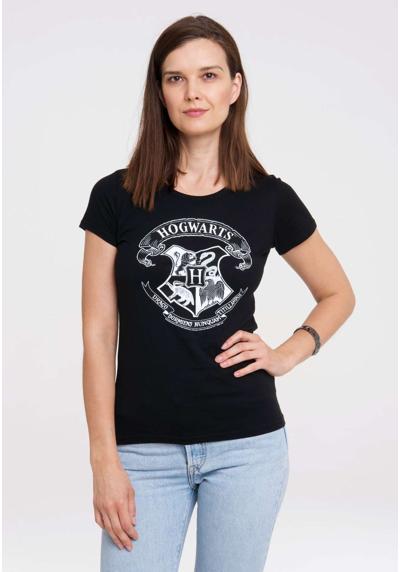 Футболка с лицензионным оригинальным дизайном Harry Potter - Hogwarts Logo (Weiß)