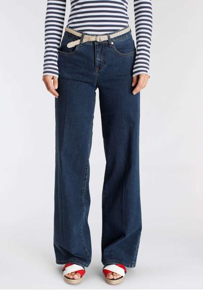Широкие джинсы (комплект, 2 шт., с поясом)