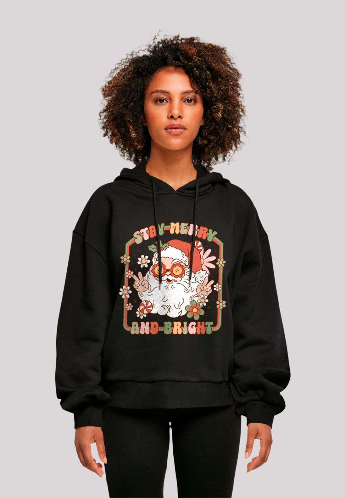 Толстовка с капюшоном Stay Merry And Bright Hippie Santa