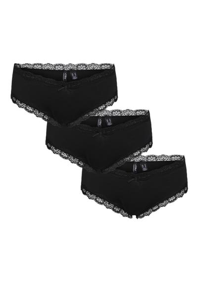 Хипстеры PCNOLA LOW CUT HIPSTER 3-PACK NOOS